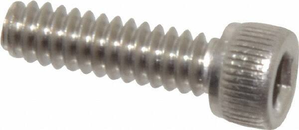 Value Collection - #6-32 UNC Hex Socket Drive, Socket Cap Screw - Grade 316 Stainless Steel, 1/2" Length Under Head - USA Tool & Supply