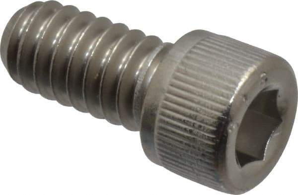 Value Collection - 1/4-20 UNC Hex Socket Drive, Socket Cap Screw - Grade 316 Stainless Steel, 1/2" Length Under Head - USA Tool & Supply