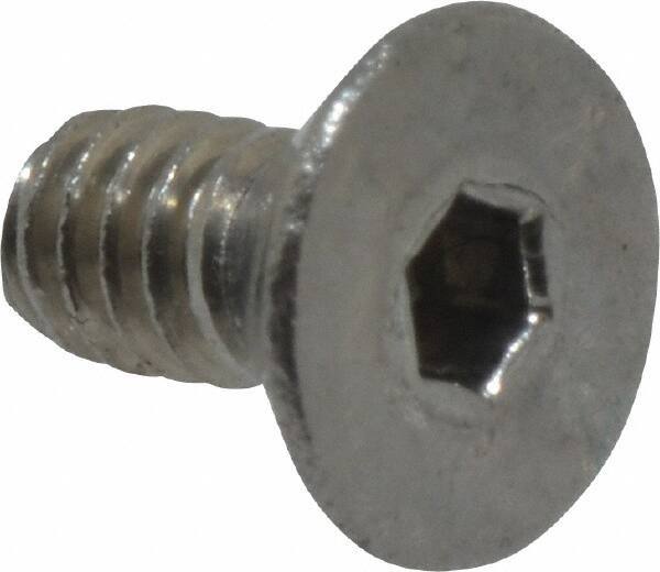 Value Collection - #2-56 UNC Hex Socket Drive, 82° Flat Screw - Grade 18-8 Stainless Steel, 3/16" OAL - USA Tool & Supply