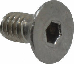 Value Collection - #2-56 UNC Hex Socket Drive, 82° Flat Screw - Grade 18-8 Stainless Steel, 3/16" OAL - USA Tool & Supply