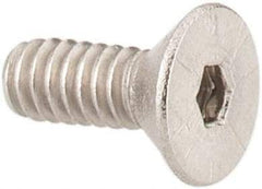 Value Collection - #2-56 UNC Hex Socket Drive, 82° Flat Screw - Grade 18-8 Stainless Steel, 1/4" OAL - USA Tool & Supply