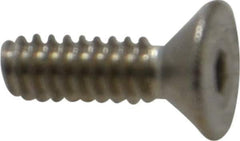 Value Collection - #4-40 UNC Hex Socket Drive, 82° Flat Screw - Grade 18-8 Stainless Steel, 3/8" OAL - USA Tool & Supply