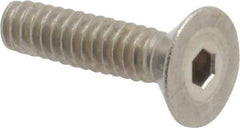 Value Collection - #4-40 UNC Hex Socket Drive, 82° Flat Screw - Grade 18-8 Stainless Steel, 1/2" OAL - USA Tool & Supply