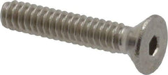 Value Collection - #4-40 UNC Hex Socket Drive, 82° Flat Screw - Grade 18-8 Stainless Steel, 5/8" OAL - USA Tool & Supply