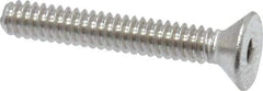 Value Collection - #4-40 UNC Hex Socket Drive, 82° Flat Screw - Grade 18-8 Stainless Steel, 3/4" OAL - USA Tool & Supply