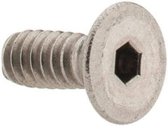 Value Collection - #6-32 UNC Hex Socket Drive, 82° Flat Screw - Grade 18-8 Stainless Steel, 3/8" OAL - USA Tool & Supply