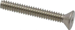 Value Collection - #6-32 UNC Hex Socket Drive, 82° Flat Screw - Grade 18-8 Stainless Steel, 1" OAL - USA Tool & Supply