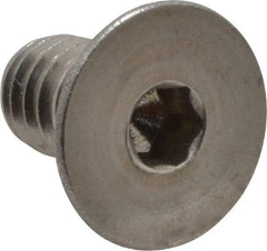 Value Collection - #8-32 UNC Hex Socket Drive, 82° Flat Screw - Grade 18-8 Stainless Steel, 5/16" OAL - USA Tool & Supply