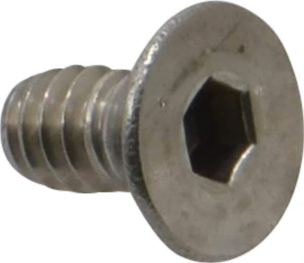 Value Collection - #10-24 UNC Hex Socket Drive, 82° Flat Screw - Grade 18-8 Stainless Steel, 3/8" OAL - USA Tool & Supply