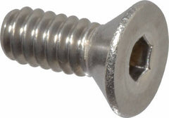 Value Collection - #10-24 UNC Hex Socket Drive, 82° Flat Screw - Grade 18-8 Stainless Steel, 1/2" OAL - USA Tool & Supply