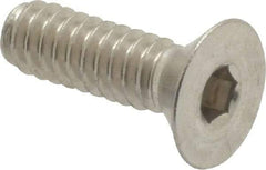 Value Collection - #10-24 UNC Hex Socket Drive, 82° Flat Screw - Grade 18-8 Stainless Steel, 5/8" OAL - USA Tool & Supply