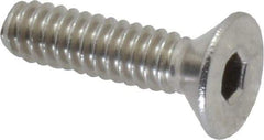 Value Collection - #10-24 UNC Hex Socket Drive, 82° Flat Screw - Grade 18-8 Stainless Steel, 3/4" OAL - USA Tool & Supply