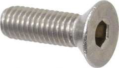 Value Collection - #10-32 UNF Hex Socket Drive, 82° Flat Screw - Grade 18-8 Stainless Steel, 5/8" OAL - USA Tool & Supply