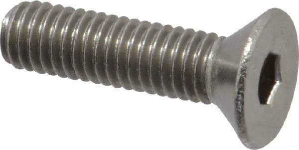 Value Collection - #10-32 UNF Hex Socket Drive, 82° Flat Screw - Grade 18-8 Stainless Steel, 3/4" OAL - USA Tool & Supply