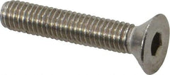 Value Collection - #10-32 UNF Hex Socket Drive, 82° Flat Screw - Grade 18-8 Stainless Steel, 1" OAL - USA Tool & Supply