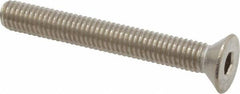 Value Collection - #10-32 UNF Hex Socket Drive, 82° Flat Screw - Grade 18-8 Stainless Steel, 1-1/2" OAL - USA Tool & Supply