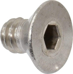 Value Collection - 1/4-20 UNC Hex Socket Drive, 82° Flat Screw - Grade 18-8 Stainless Steel, 3/8" OAL - USA Tool & Supply
