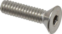 Value Collection - 5/16-18 UNC Hex Socket Drive, 82° Flat Screw - Grade 18-8 Stainless Steel, Uncoated, Fully Threaded, 2-1/2" OAL - USA Tool & Supply