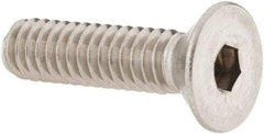 Value Collection - 1/4-20 UNC Hex Socket Drive, 82° Flat Screw - Grade 18-8 Stainless Steel, 1" OAL - USA Tool & Supply