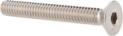 Value Collection - 1/4-20 UNC Hex Socket Drive, 82° Flat Screw - Grade 18-8 Stainless Steel, 2" OAL - USA Tool & Supply