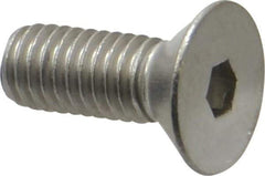 Value Collection - 3/8-16 UNC Hex Socket Drive, 82° Flat Screw - Grade 18-8 Stainless Steel, 1" OAL - USA Tool & Supply
