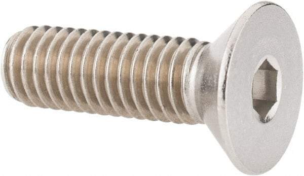Value Collection - 3/8-16 UNC Hex Socket Drive, 82° Flat Screw - Grade 18-8 Stainless Steel, 1-1/4" OAL - USA Tool & Supply
