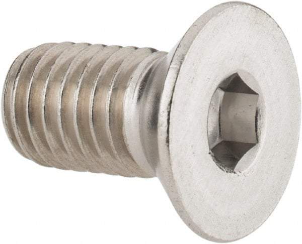 Value Collection - 1/2-13 UNC Hex Socket Drive, 82° Flat Screw - Grade 18-8 Stainless Steel, 1" OAL - USA Tool & Supply