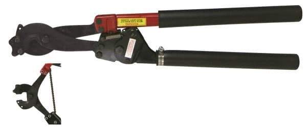 H.K. Porter - 29-1/4" OAL, 1-3/16" Capacity, Cable Cutter - Oval Head, Rubber Handle - USA Tool & Supply