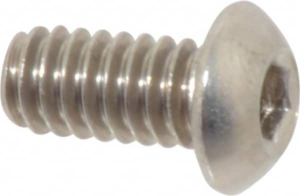 Value Collection - 1/4-20 UNC Hex Socket Button Cap Screw - USA Tool & Supply