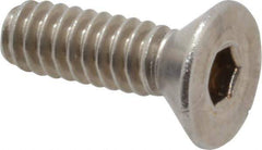 Value Collection - #10-24 UNC, 5/8" OAL Slotted Drive Machine Screw - Flat Head, Grade 18-8 Stainless Steel, Uncoated, Without Washer - USA Tool & Supply