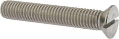 Value Collection - 1/2-13 UNC, 3" OAL Slotted Drive Machine Screw - Flat Head, Grade 18-8 Stainless Steel, Uncoated, Without Washer - USA Tool & Supply