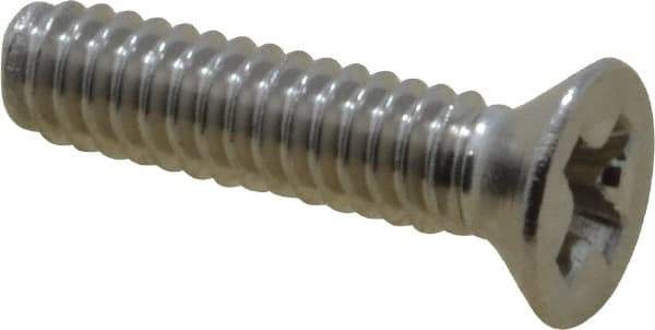 Value Collection - #2-56 UNC, 3/8" OAL Phillips Drive Machine Screw - Flat Head, Grade 18-8 Stainless Steel, Uncoated, Without Washer - USA Tool & Supply