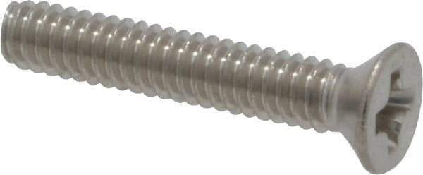 Value Collection - #2-56 UNC, 1/2" OAL Phillips Drive Machine Screw - Flat Head, Grade 18-8 Stainless Steel, Uncoated, Without Washer - USA Tool & Supply