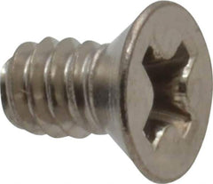 Value Collection - #6-32 UNC, 1/4" OAL Phillips Drive Machine Screw - Flat Head, Grade 18-8 Stainless Steel, Uncoated, Without Washer - USA Tool & Supply