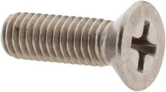 Value Collection - #10-32 UNF, 5/8" OAL Phillips Drive Machine Screw - Flat Head, Grade 18-8 Stainless Steel, Uncoated, Without Washer - USA Tool & Supply