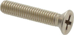 Value Collection - #10-32 UNF, 1" OAL Phillips Drive Machine Screw - Flat Head, Grade 18-8 Stainless Steel, Uncoated, Without Washer - USA Tool & Supply