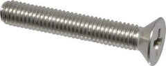 Value Collection - #10-32 UNF, 1-1/4" OAL Phillips Drive Machine Screw - Flat Head, Grade 18-8 Stainless Steel, Uncoated, Without Washer - USA Tool & Supply