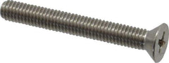 Value Collection - #10-32 UNF, 1-1/2" OAL Phillips Drive Machine Screw - Flat Head, Grade 18-8 Stainless Steel, Uncoated, Without Washer - USA Tool & Supply