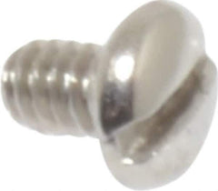 Value Collection - #2-56 UNC, 1/8" Length Under Head Slotted Drive Machine Screw - Pan Head, Grade 18-8 Stainless Steel, Uncoated, Without Washer - USA Tool & Supply
