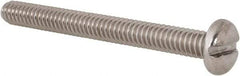 Value Collection - 1/4-20 UNC, 2-1/2" Length Under Head Slotted Drive Machine Screw - Pan Head, Grade 18-8 Stainless Steel, Uncoated, Without Washer - USA Tool & Supply