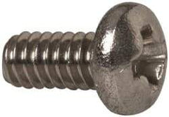 Value Collection - #2-56 UNC, 3/16" Length Under Head Phillips Drive Machine Screw - Pan Head, Grade 18-8 Stainless Steel, Uncoated, Without Washer - USA Tool & Supply