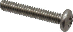 Value Collection - #2-56 UNC, 1/2" Length Under Head Phillips Drive Machine Screw - Pan Head, Grade 18-8 Stainless Steel, Uncoated, Without Washer - USA Tool & Supply