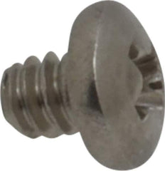 Value Collection - #4-40 UNC, 1/8" Length Under Head Phillips Drive Machine Screw - Pan Head, Grade 18-8 Stainless Steel, Uncoated, Without Washer - USA Tool & Supply