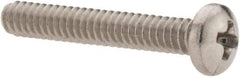 Value Collection - #4-40 UNC, 3/4" Length Under Head Phillips Drive Machine Screw - Pan Head, Grade 18-8 Stainless Steel, Uncoated, Without Washer - USA Tool & Supply