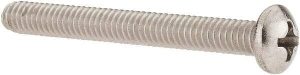 Value Collection - #8-32 UNC, 1-1/2" Length Under Head Phillips Drive Machine Screw - Pan Head, Grade 18-8 Stainless Steel, Uncoated, Without Washer - USA Tool & Supply