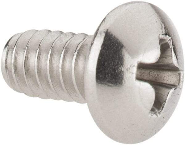 Value Collection - #10-24 UNC, 3/8" Length Under Head Phillips Drive Machine Screw - Pan Head, Grade 18-8 Stainless Steel, Uncoated, Without Washer - USA Tool & Supply