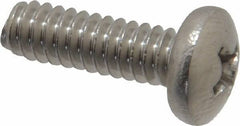 Value Collection - #10-24 UNC, 5/8" Length Under Head Phillips Drive Machine Screw - Pan Head, Grade 18-8 Stainless Steel, Uncoated, Without Washer - USA Tool & Supply