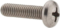 Value Collection - #10-24 UNC, 3/4" Length Under Head Phillips Drive Machine Screw - Pan Head, Grade 18-8 Stainless Steel, Uncoated, Without Washer - USA Tool & Supply