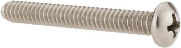 Value Collection - #10-24 UNC, 1-1/2" Length Under Head Phillips Drive Machine Screw - Pan Head, Grade 18-8 Stainless Steel, Uncoated, Without Washer - USA Tool & Supply