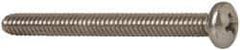 Value Collection - #10-24 UNC, 2" Length Under Head Phillips Drive Machine Screw - Pan Head, Grade 18-8 Stainless Steel, Uncoated, Without Washer - USA Tool & Supply